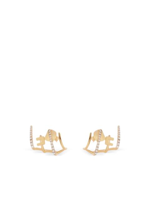 ELISABETTA FRANCHI rhinestone-embellishment earrings