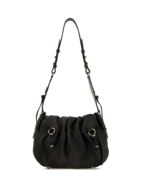 Isabel Marant Dark Brown Leather Bolton Shoulder Bag