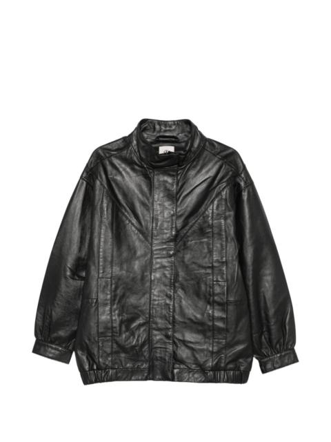 The Garment panelled leather jacket