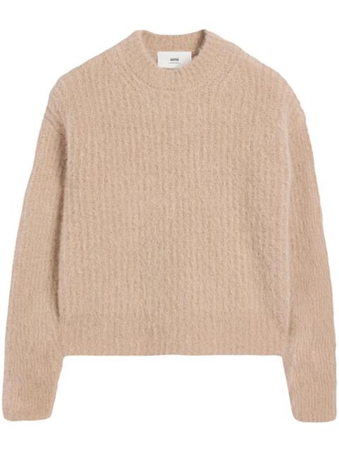AMI Paris ribbed wool blend jumper