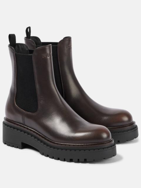 Prada Leather Chelsea boots