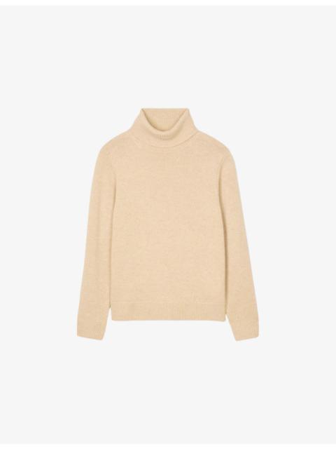 Sandro Turtleneck knitted wool-blend jumper