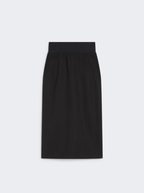Sportmax Skirt with a high-cut elasticated waist - BLACK