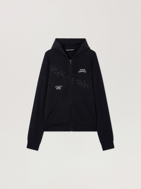 Palm Angels Surfer Dreams Knit Zip-Up Hoodie