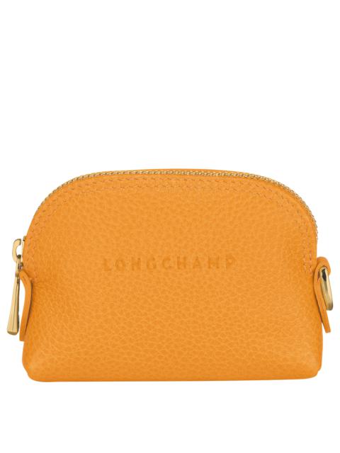 Longchamp Le Foulonné Coin purse Apricot - Leather