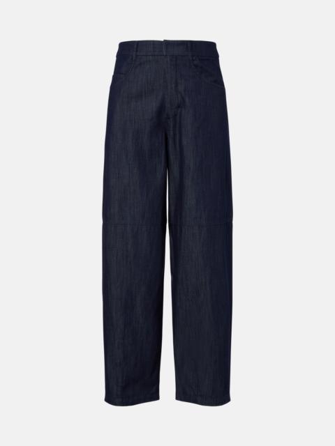 'S Max Mara Mid-rise barrel-leg jeans