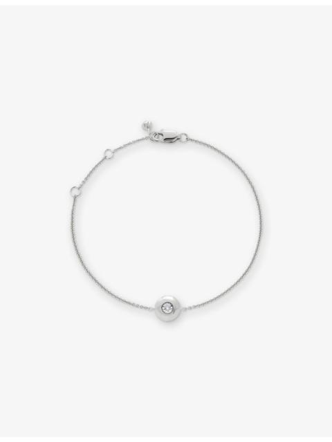 MONICA VINADER April Birthstone Lab-Grown Diamond and Sterling-Silver Bracelet