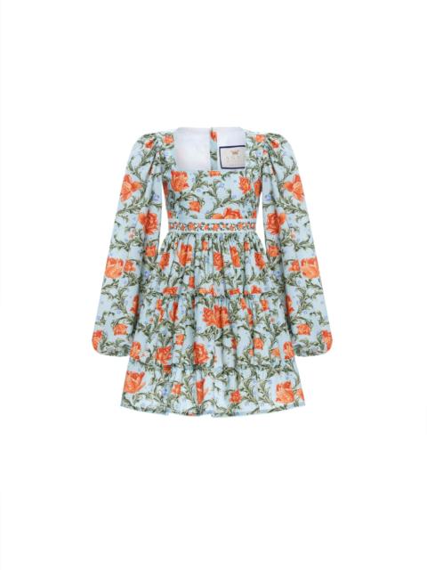 Agua by Agua Bendita Avena Peonia Atardecer Mini Dress