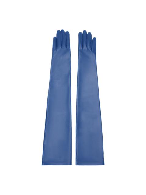 The Row Blue Simon Gloves
