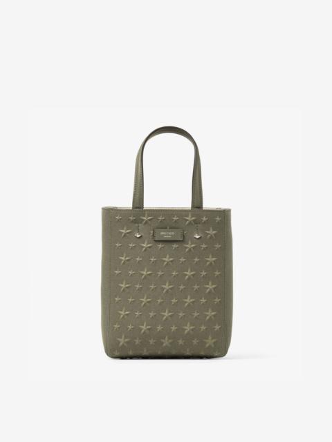 JIMMY CHOO Lenny North-South S-M
Green Embossed Canvas Tote Bag