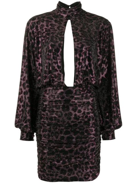 PHILIPP PLEIN metallic print dress