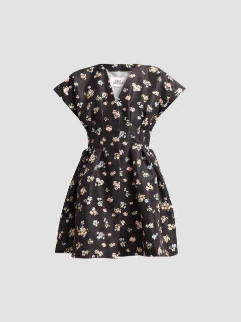 KIKA VARGAS Women's Billie Floral Taffeta Fit & Flare Minidress - Midnight