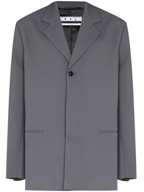 crease single-breasted blazer