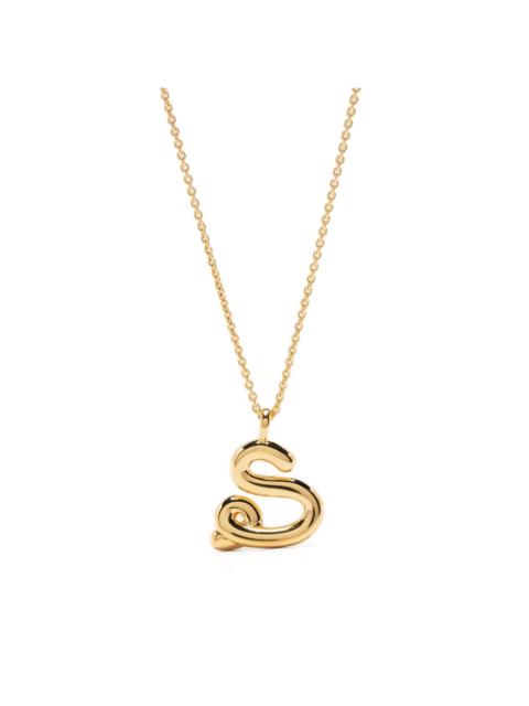 MISSOMA S-letter pendant chain-link necklace