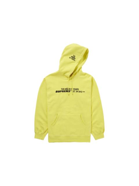 Supreme Supreme World Is Yours Hooded Sweatshirt Light Lemon