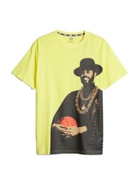 PUMA PUMA Franchise Basketball Graphic Tee 'Yellow' 622029-01
