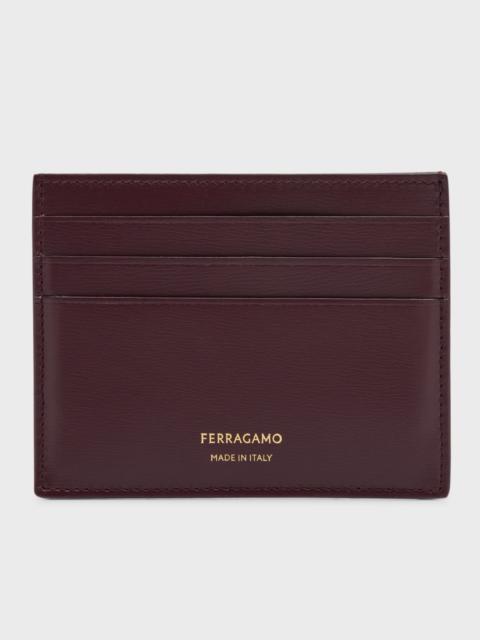 FERRAGAMO Men's Classic Leather Card Holder