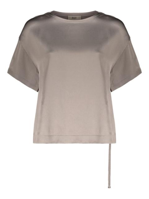 Herno asymmetric short-sleeve blouse