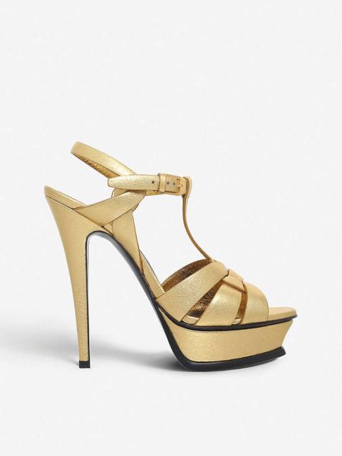 Tribute leather heeled sandals