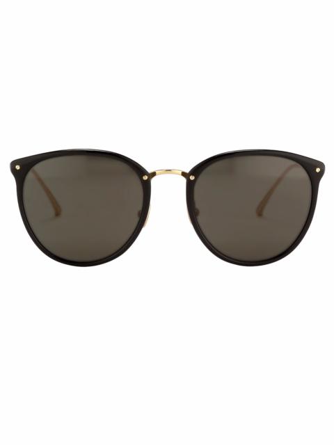 THE CALTHORPE | OVAL SUNGLASSES IN BLACK FRAME (C13)