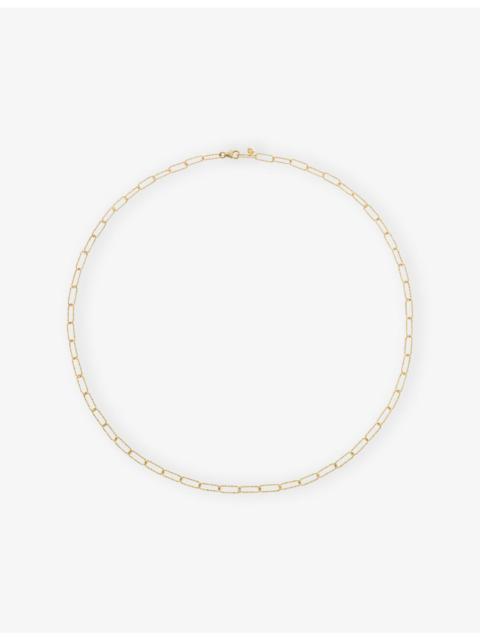 MONICA VINADER Alta Textured 14ct Yellow-Gold Necklace