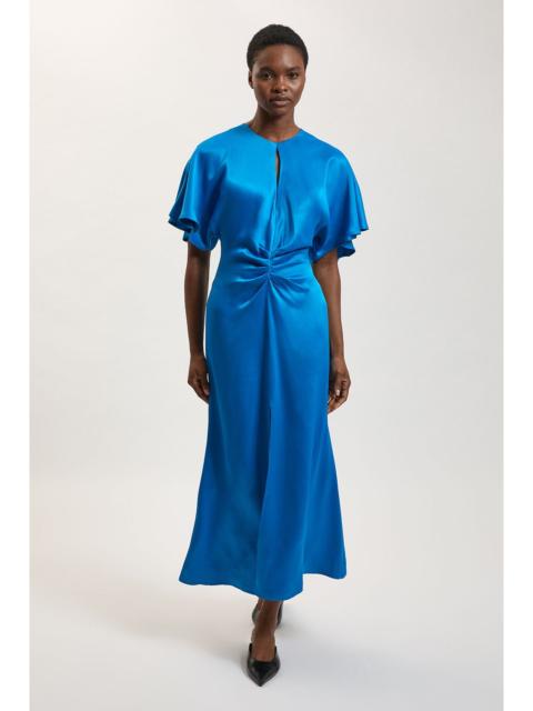 KAREN MILLEN Viscose Satin Crepe Woven Maxi Dress
