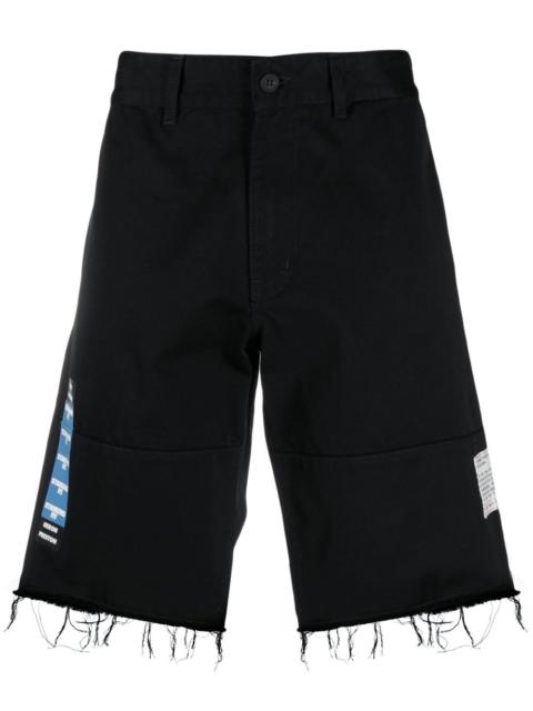 Heron Preston raw hem denim shorts