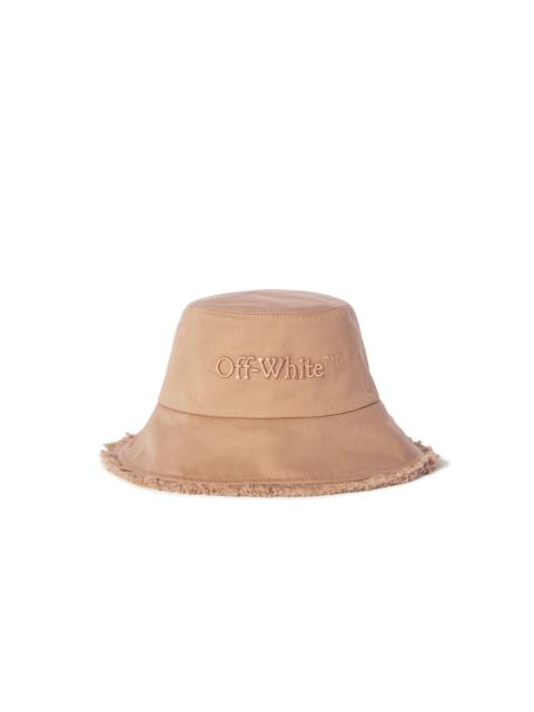 Off-White Drill Fringe Over Bucket Hat Beige Beig