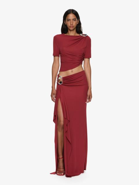 CHRISTOPHER ESBER Orica Crystal Cascade Jersey Skirt