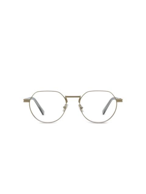 ZEGNA geometric single-bridge glasses