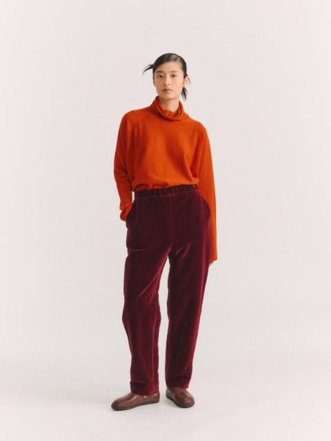 CASEY/CASEY LONG CHASSE PANT - MID VELVET - PRUNE