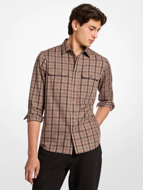 MICHAEL KORS Plaid Cotton Shirt