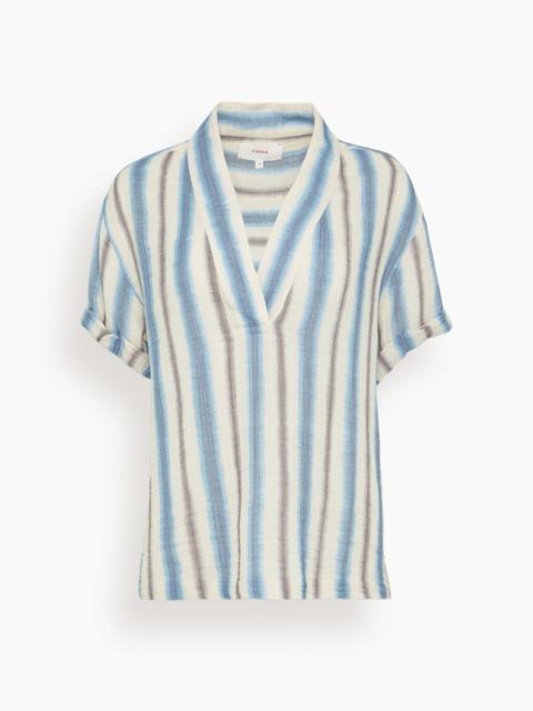 XÍRENA Avery Top in Blue Ridge