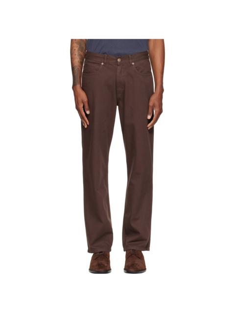 Palmes Brown Coarse Trousers