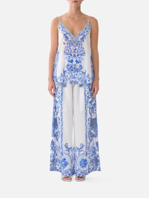 CAMILLA WIDE LEG TROUSER WITH FRONT POCKETS