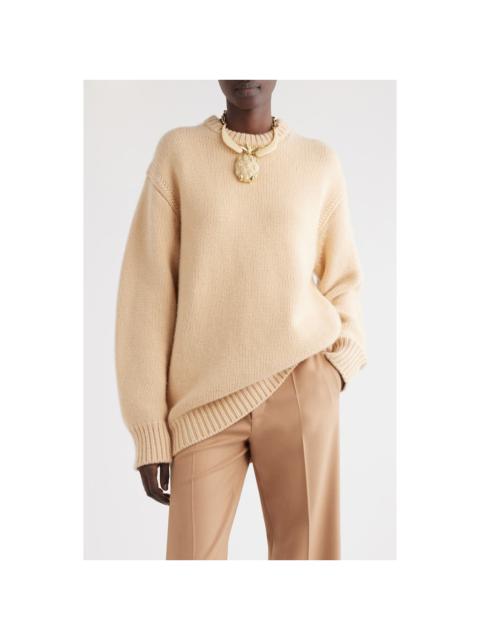 Chloé Cashmere & Cotton Sweater in Ultimate Nude at Nordstrom