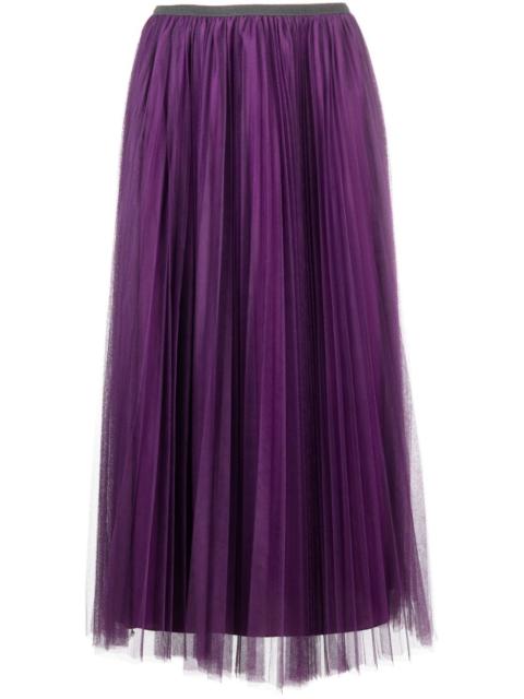 FABIANA FILIPPI pleated tulle midi skirt