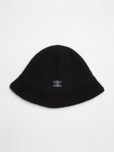 CELINE RIBBED CASHMERE BUCKET