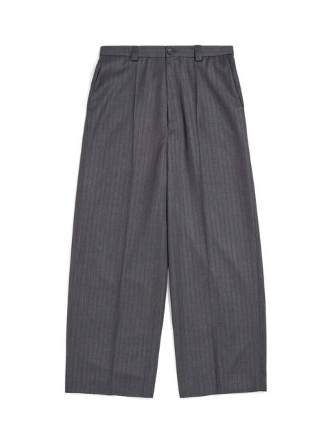 Loose Tailored Pants in Grey/red