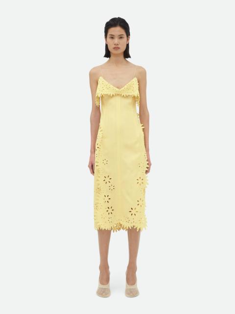 Bottega Veneta English Embroidery Viscose And Silk Dress