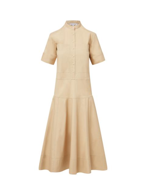 VERONICA BEARD CAM DROP-WAIST MIDI SHIRTDRESS