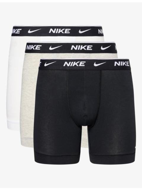 Nike Branded-Waistband Set of Three Stretch-Cotton Boxers