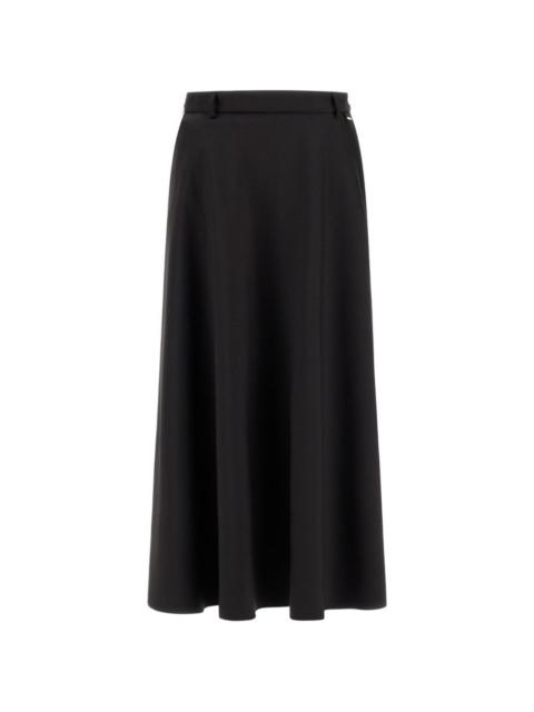 Herno button-detail flared midi skirt
