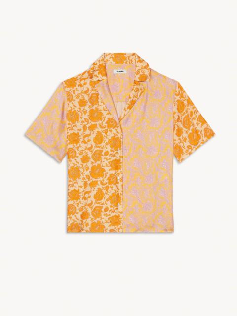 Sandro Floaty shirt with Folk Flower print