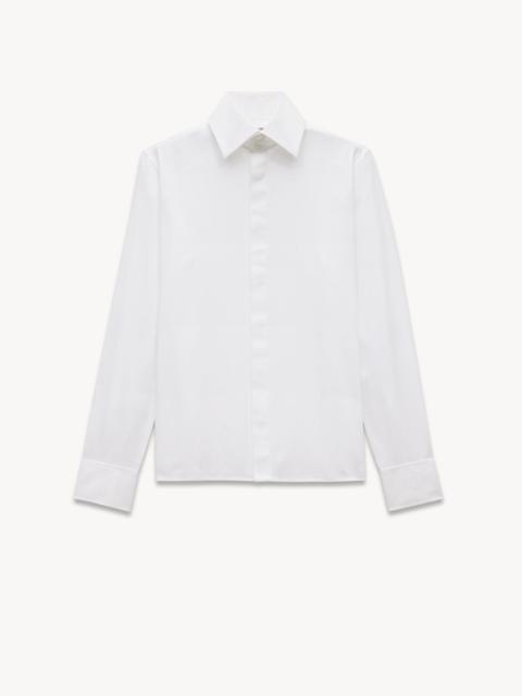 SAINT LAURENT SHIRT IN STRIPED POPLIN