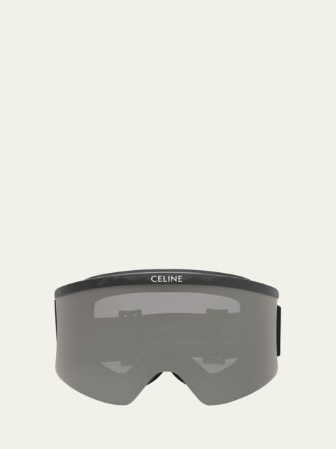 CELINE Monochrome Logo-Print Ski Goggles