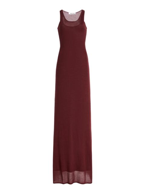 AYA MUSE Exclusive Fynn Knit Maxi Dress red