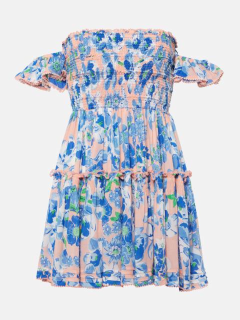 Poupette St Barth Aurora floral minidress