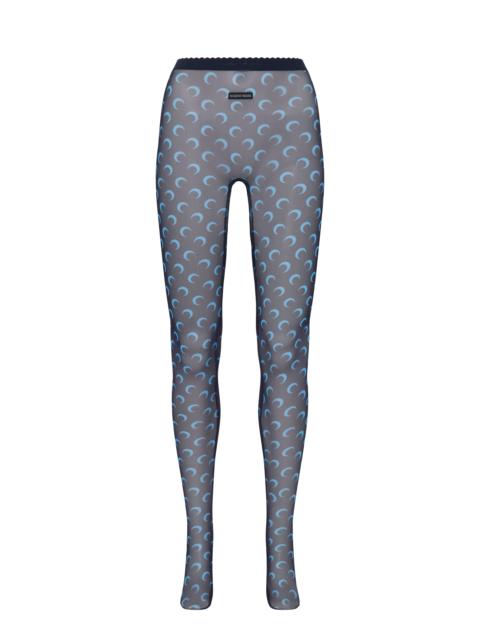 Marine Serre Moon Printed Mesh Tights