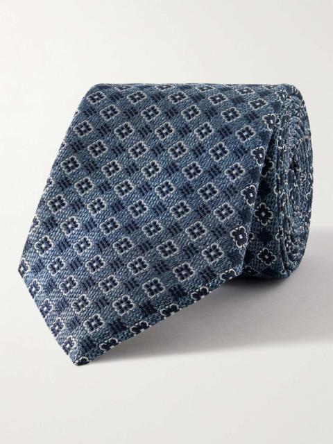 Canali 8cm Silk-Jacquard Tie